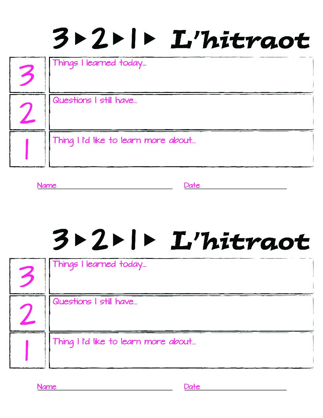 Exit Slips JTeach